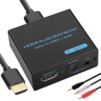 VPFET HDMI Audio Leválasztó 4K HDMI Optikai és 3.5mm AUX Hangkivonó Adapter Elosztó Konverter HDCP DTS 5.1 PCM Támogatással 1