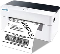 vretti Címkenyomtató Termál Szállítási Címke Nyomtató, Asztali Címkézés Amazon DPD DHL UPS Shopify, Mac/Windows Kompatibilis USB 1