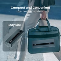 vretti PB821 Hordozható Termál Nyomtató - A4 Méretű Papír Nyomtatás, Bluetooth Kapcsolat, iOS és Android Kompatibilitás, Fekete 8