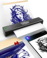 vretti Vezeték Nélküli Címkenyomtató - Bluetooth Hőnyomtató 4x6 Szállítási Címkékhez - Windows, Mac OS, Linux Kompatibilis - Beépített Papír 1