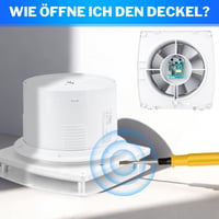 Kúpeľňový ventilátor Vrietina s časovačom a spätnou klapkou, 150 mm, biely 7