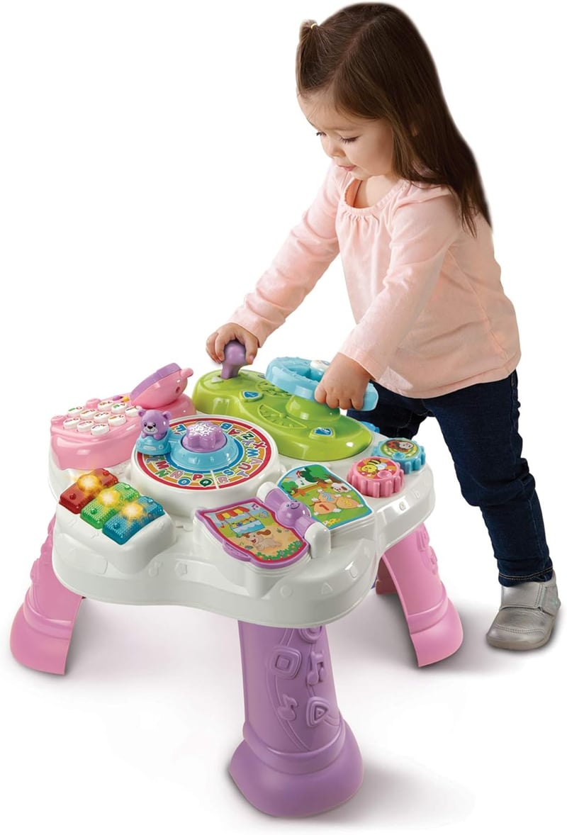 VTech Baby Játékasztal - Rózsaszín Fejlesztő Játék 1-3 Éves Gyerekeknek, Motorikus Képességek Fejlesztésére, Elemekkel

AI: VTech Baby Játék