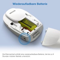 Monitor audio pentru bebeluși VTech BM1120 – Transmisie audio clară, rază lungă de acțiune, indicator LED de volum cu 5 niveluri, clips pentru curea, baterie reîncărcabilă 9