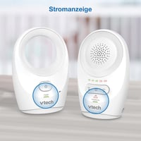 Monitor audio pentru bebeluși VTech BM1120 – Transmisie audio clară, rază lungă de acțiune, indicator LED de volum cu 5 niveluri, clips pentru curea, baterie reîncărcabilă 8