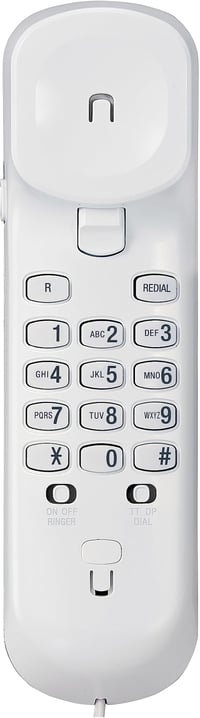 Káblový telefón VTech CD1100, biely, domáci stolný telefón, tlačidlo spätného volania, ovládanie hlasitosti a vyzváňania, 20x8x6,5 cm 2