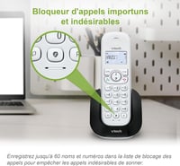 VTech CS1500 DECT vezeték nélküli telefon hívásblokkolóval és kihangosítóval 5
