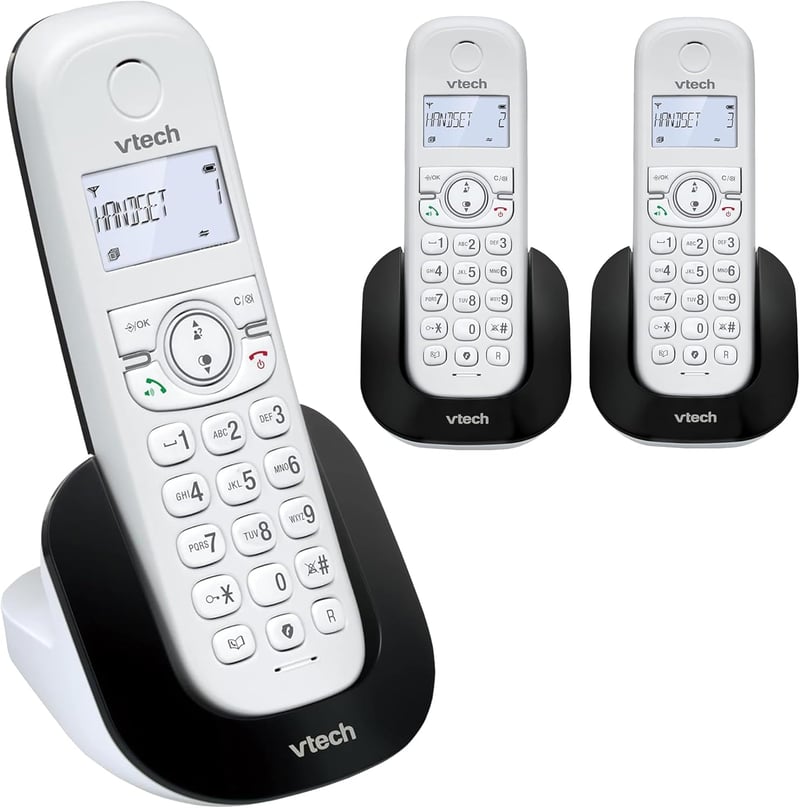 VTech CS1502 DECT vezeték nélküli telefon 3 kézibeszélővel