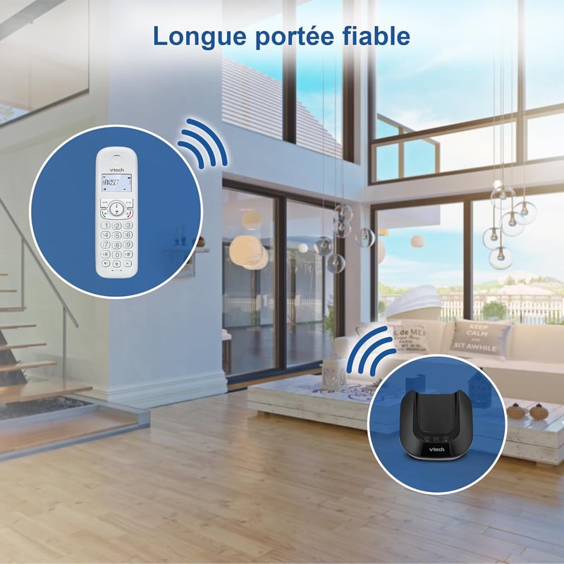 VTech CS1502 DECT vezeték nélküli telefon 3 kézibeszélővel