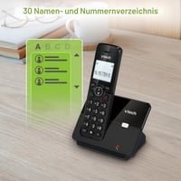 Bezdrôtový telefón VTech CS2000 DECT s blokovaním hovorov, dosah 300 m, identifikácia volajúceho, čakajúci hovor, čierny 10