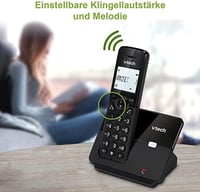 VTech CS2000 Vezeték nélküli telefon fekete 2