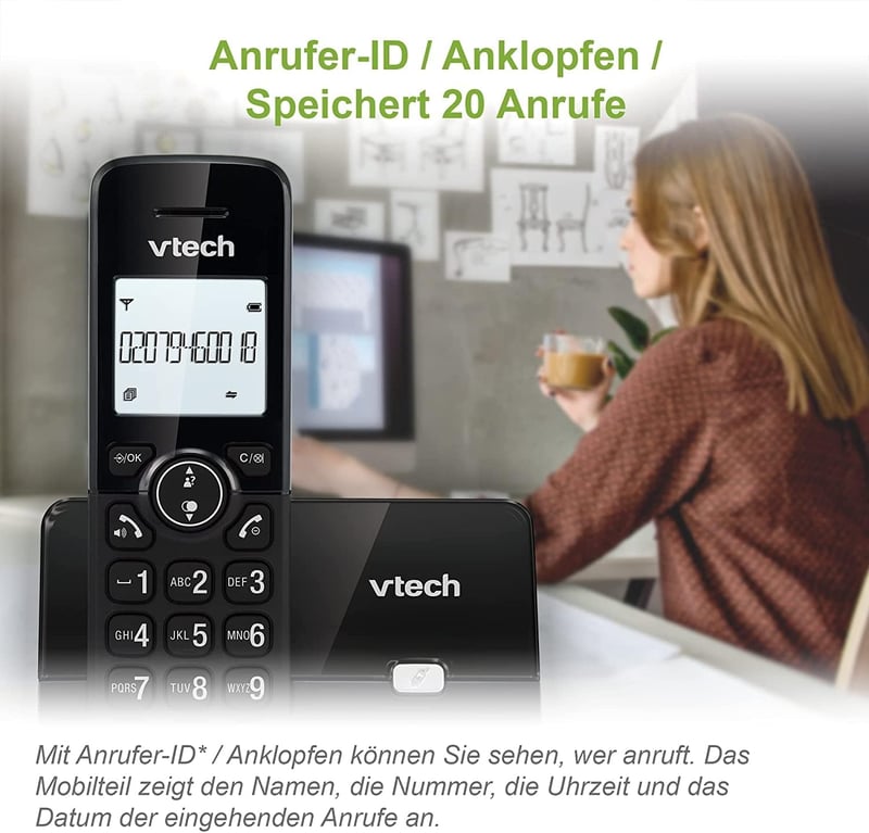 VTech CS2000 Vezeték nélküli telefon fekete
