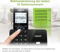VTech CS2000 Vezeték nélküli telefon fekete 9