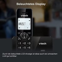 VTech CS2000 Vezeték nélküli telefon fekete 4