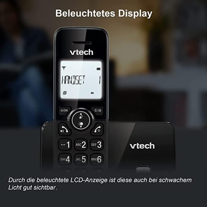 VTech CS2000 Vezeték nélküli telefon fekete