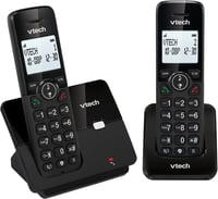 VTech CS2001 DECT vezeték nélküli telefon 2 kézibeszélővel, hívásszűrő, 300 m hatótáv - fekete 2
