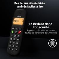 Bezdrôtový telefón VTech CS900 DECT – Blokovanie hovorov, identifikácia volajúceho, telefónny zoznam, 13-hodinová výdrž batérie, podsvietenie, hlasitý odposluch 8