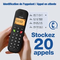 Bezdrôtový telefón VTech CS900 DECT – Blokovanie hovorov, identifikácia volajúceho, telefónny zoznam, 13-hodinová výdrž batérie, podsvietenie, hlasitý odposluch 3