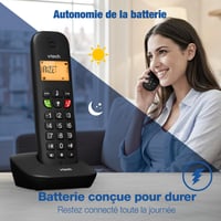 Bezdrôtový telefón VTech CS900 DECT – Blokovanie hovorov, identifikácia volajúceho, telefónny zoznam, 13-hodinová výdrž batérie, podsvietenie, hlasitý odposluch 5