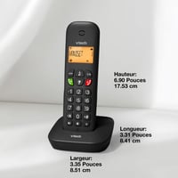 Bezdrôtový telefón VTech CS900 DECT – Blokovanie hovorov, identifikácia volajúceho, telefónny zoznam, 13-hodinová výdrž batérie, podsvietenie, hlasitý odposluch 10