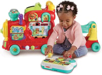 VTech Edo Maxi elektromos vonat kisgyermekeknek - 7 az 1-ben fejlesztő játék, 270+ hang és dallam, piros, 1-3 éveseknek, elemekkel 10