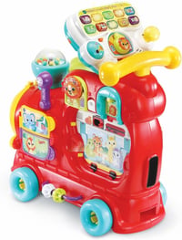VTech Edo Maxi elektromos vonat kisgyermekeknek - 7 az 1-ben fejlesztő játék, 270+ hang és dallam, piros, 1-3 éveseknek, elemekkel 3