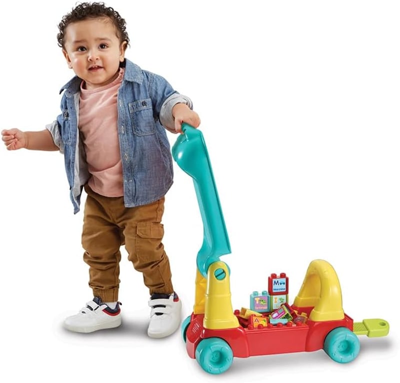 VTech Edo Maxi elektromos vonat kisgyermekeknek - 7 az 1-ben fejlesztő játék, 270+ hang és dallam, piros, 1-3 éveseknek, elemekkel
