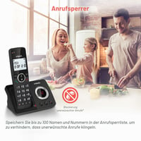 Digitálny bezdrôtový telefón VTech ES2051 s dvojitým záznamníkom a funkciou blokovania nežiaducich hovorov 5