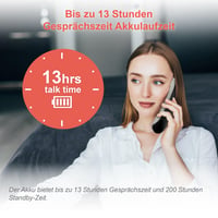 VTech LS1350 Retro Design DECT Vezeték Nélküli Telefon Digitális Üzenetrögzítővel, Hívásblokkolással, Kihangosítóval és Háttérvilágított Kijelzővel 4