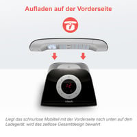 VTech LS1350 Retro Design DECT Vezeték Nélküli Telefon Digitális Üzenetrögzítővel, Hívásblokkolással, Kihangosítóval és Háttérvilágított Kijelzővel 3