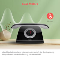 VTech LS1350 Retro Design DECT Vezeték Nélküli Telefon Digitális Üzenetrögzítővel, Hívásblokkolással, Kihangosítóval és Háttérvilágított Kijelzővel 6