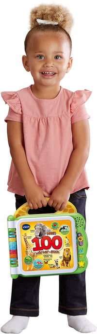 VTech Dvojjazyčná interaktívna kniha 100 prvých slov zvieratká pre bábätká a batoľatá 3