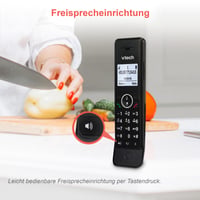 Bezdrôtový telefón VTech MS3050 DECT so záznamníkom, blokovaním hovorov, hlasitým odposluchom a podsvieteným displejom, čierny 3