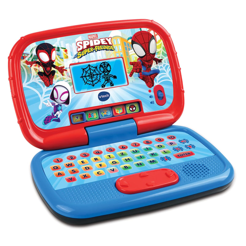 VTech Spidey vzdelávací notebook pre deti – s QWERTZ klávesnicou, interaktívna vzdelávacia hračka