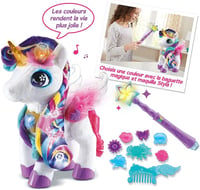 VTech Styla Ma Licorne interaktív plüss unikornis játék - 4 éves kortól 6