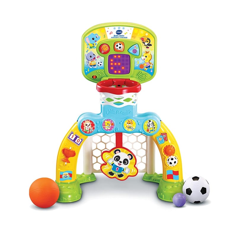 VTech Super interaktivni multisport centar, košarka i nogomet, sportsko igralište za djecu od 1 do 3 godine, francuska verzija