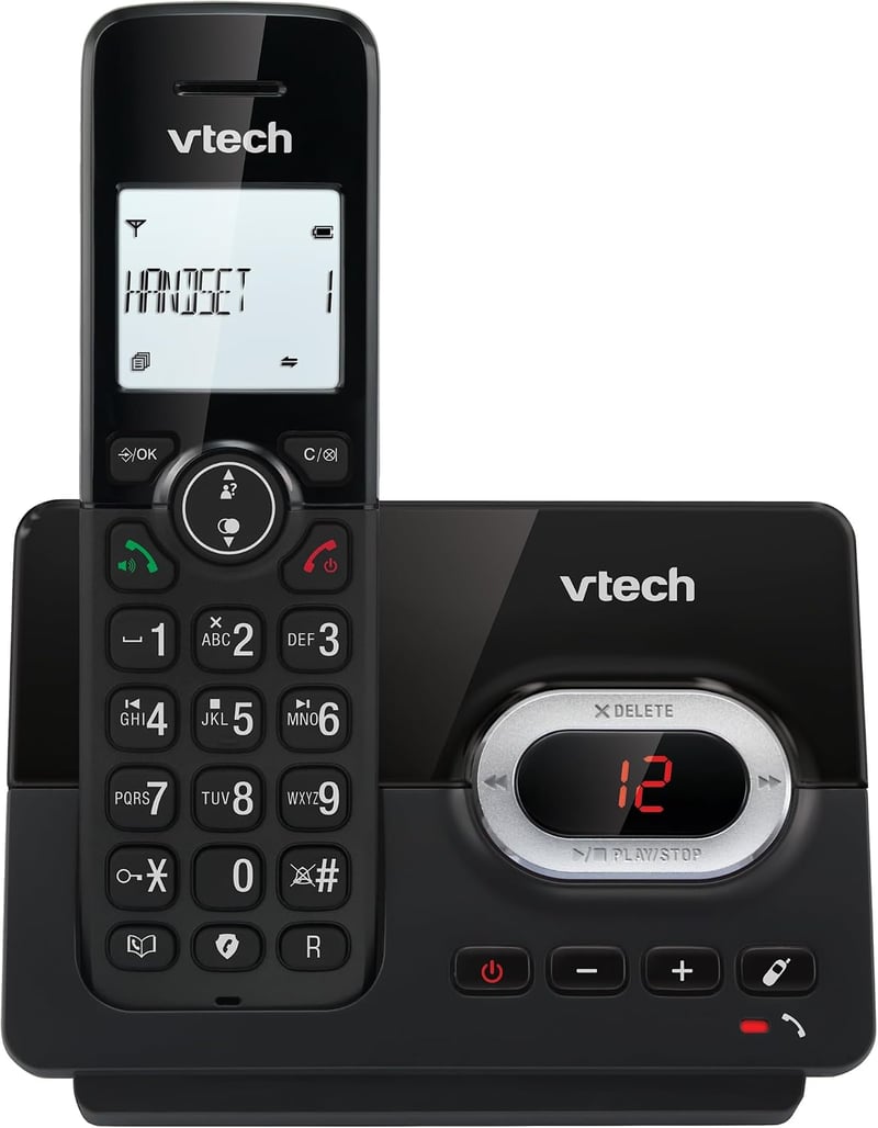 VTech CS2050 vezeték nélküli telefon válaszolóval, hívásblokkolással, Eco+ móddal - fekete