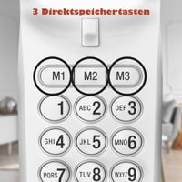 VTech CD1200 vezetékes telefon gyorshívással és hangerőszabályzóval - fehér 4
