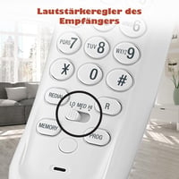 VTech CD1200 vezetékes telefon gyorshívással és hangerőszabályzóval - fehér 7