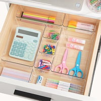 Vtopmart 15 részes fiók szervező rendszer, 4 méretű műanyag szervező, sminktartó 5