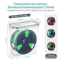 Vtopmart 6-dielna súprava 4l boxov na uskladnenie filamentu pre 3D tlačiarne 2