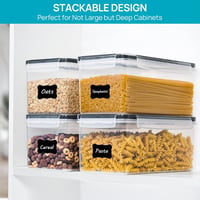 Vtopmart Légmentes Tárolóedény 2db 3.2L Spagetti Tészta Szervezőhöz BPA Mentes 7
