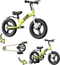 VTZII 2-in-1 Gyermek Kerékpár 2-7 Éves Korig, Fékkel és Segédkerékkel, 12-16 Hüvelyk 1