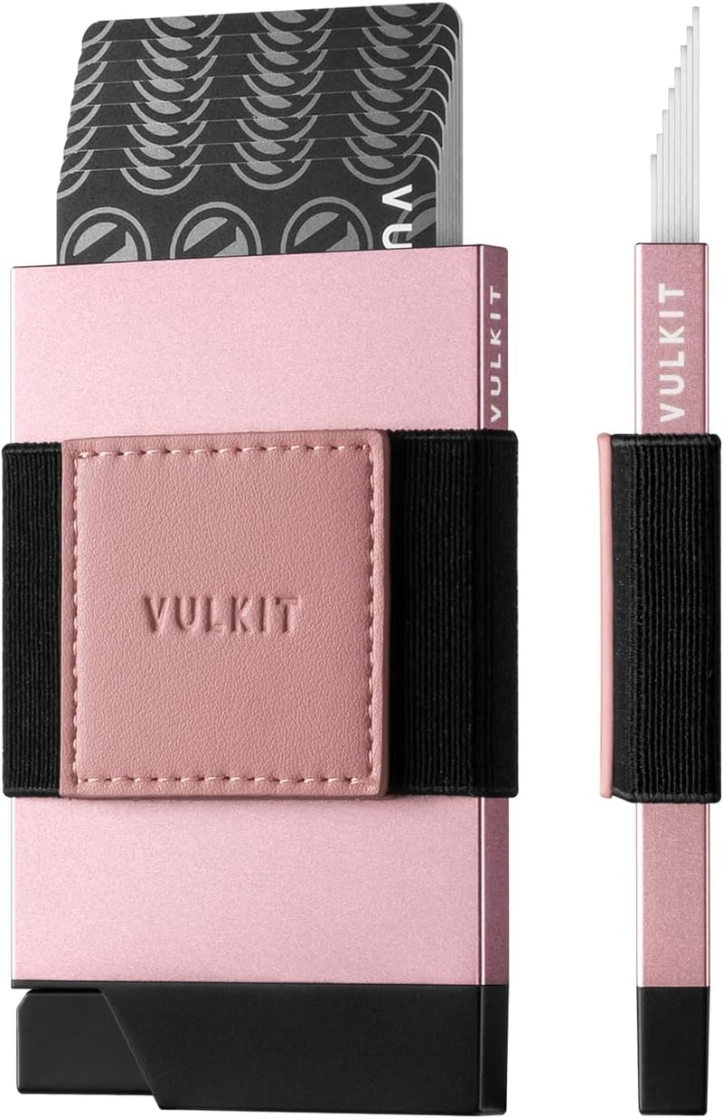 VULKIT Minimalist Pop Up Wallet RFID védelemmel, kártyatartó és pénztartó