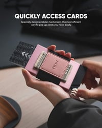 VULKIT Minimalist Pop Up Wallet RFID védelemmel, kártyatartó és pénztartó 2