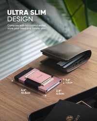 VULKIT Minimalist Pop Up Wallet RFID védelemmel, kártyatartó és pénztartó 3