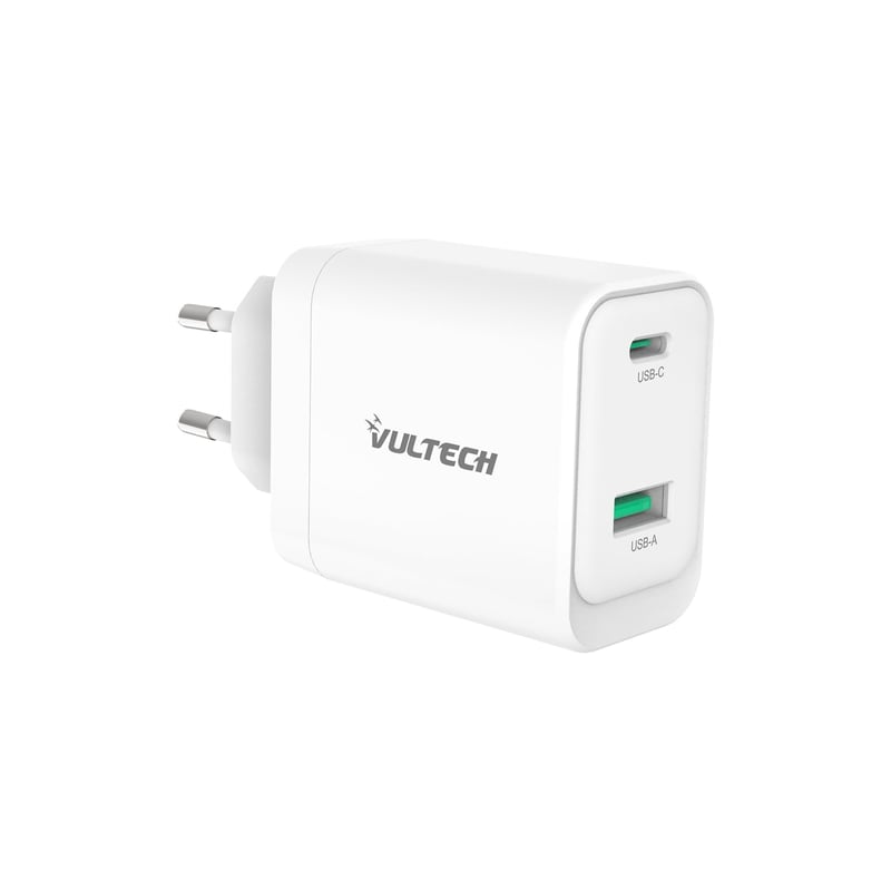 Univerzálna nabíjačka Vultech CC45-1C1A 45W GaN USB + USB-C PD3.0 QC3.0 PPS pre iPhone, Samsung, Xiaomi, Oppo, Google Pixel, Realme, tablety a notebooky