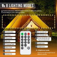 Vutizal 9m 40 LED Gömb Fényfüzér Kültéri Beltéri 8 Mód IP44 Vízálló 3