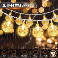 Vutizal 9m 40 LED Gömb Fényfüzér Kültéri Beltéri 8 Mód IP44 Vízálló 4