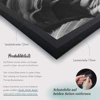VUVUZULA Képkeret 40x60 cm Fekete Fa 3 db-os Szett MDF Fakeretű Fotókeret 4