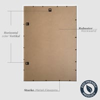 VUVUZULA Képkeret 50x70 cm Fehér Fa 3 db-os Szett MDF Fotókeret 3